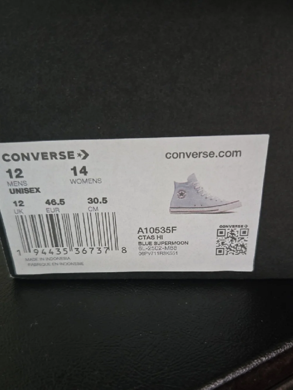 Converse High Top Sneakers - Pale Blue & White💙🤍 NEW - Picture 7 of 8